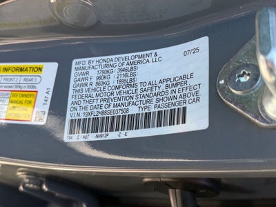 2025 Honda Civic Sport