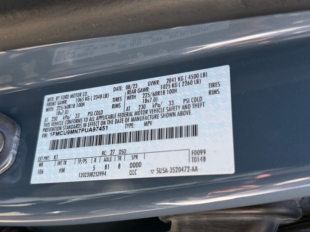 2023 Ford Escape ST-Line