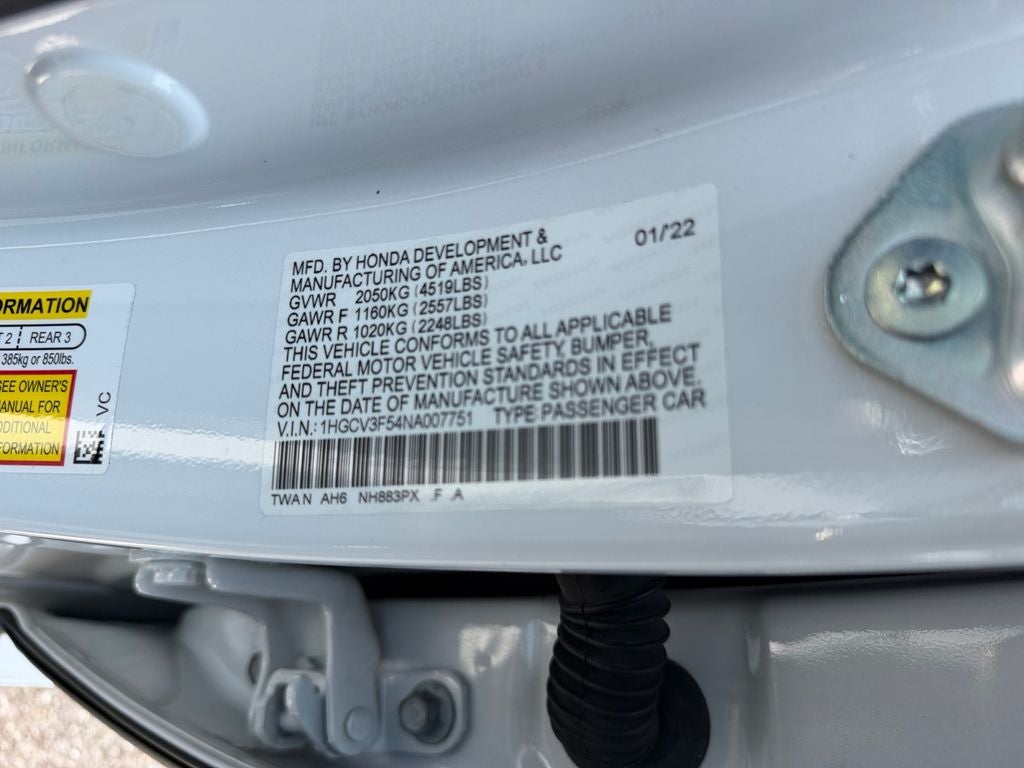 2022 Honda Accord Hybrid EX-L