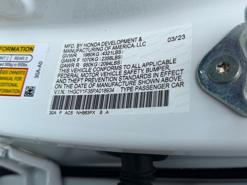 2023 Honda Accord EX