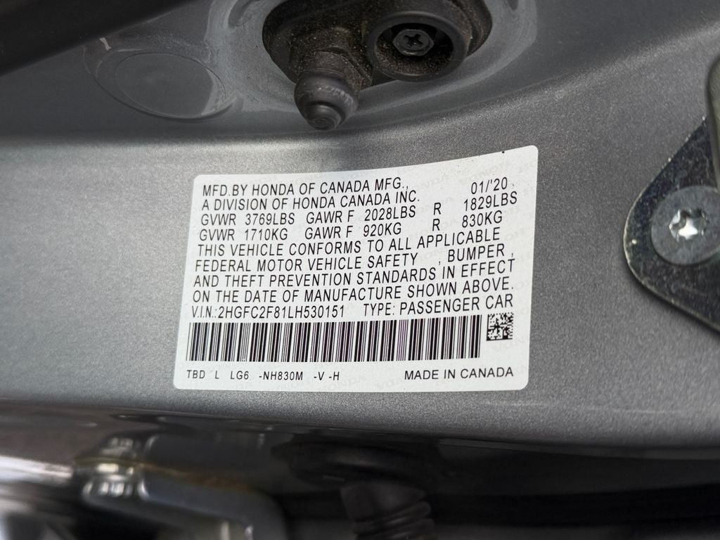 2020 Honda Civic Sport