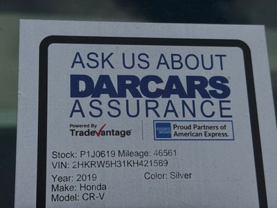 2019 Honda CR-V LX Driven only 7,700 miles per year