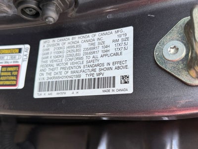 2019 Honda CR-V LX Driven only 7,700 miles per year