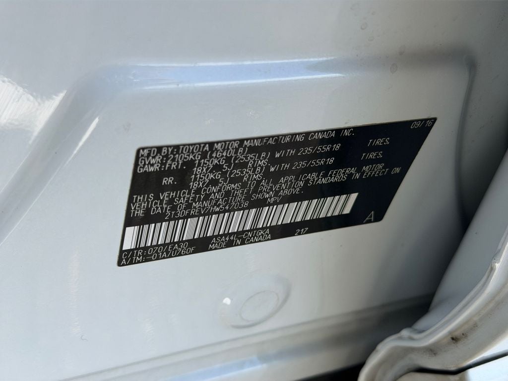 2017 Toyota RAV4 Platinum