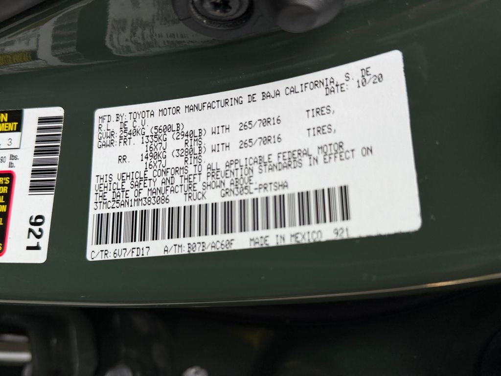 2021 Toyota Tacoma TRD Off-Road V6