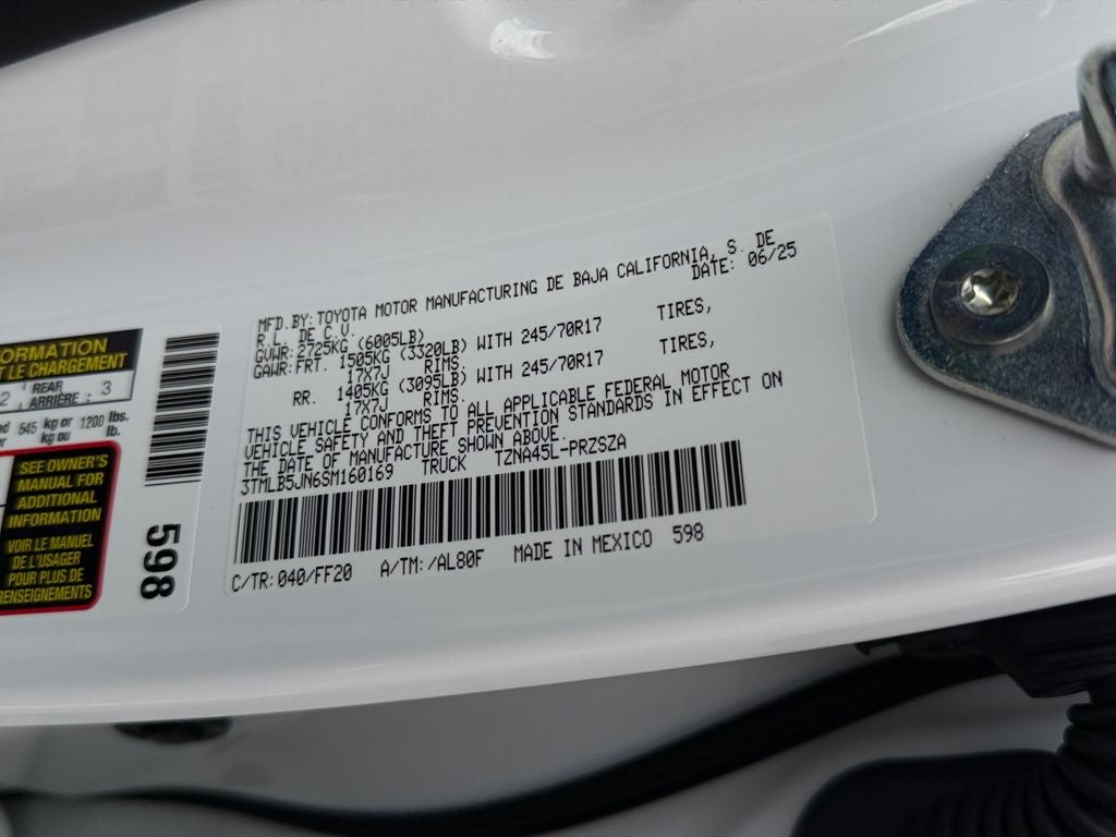 2025 Toyota Tacoma SR5