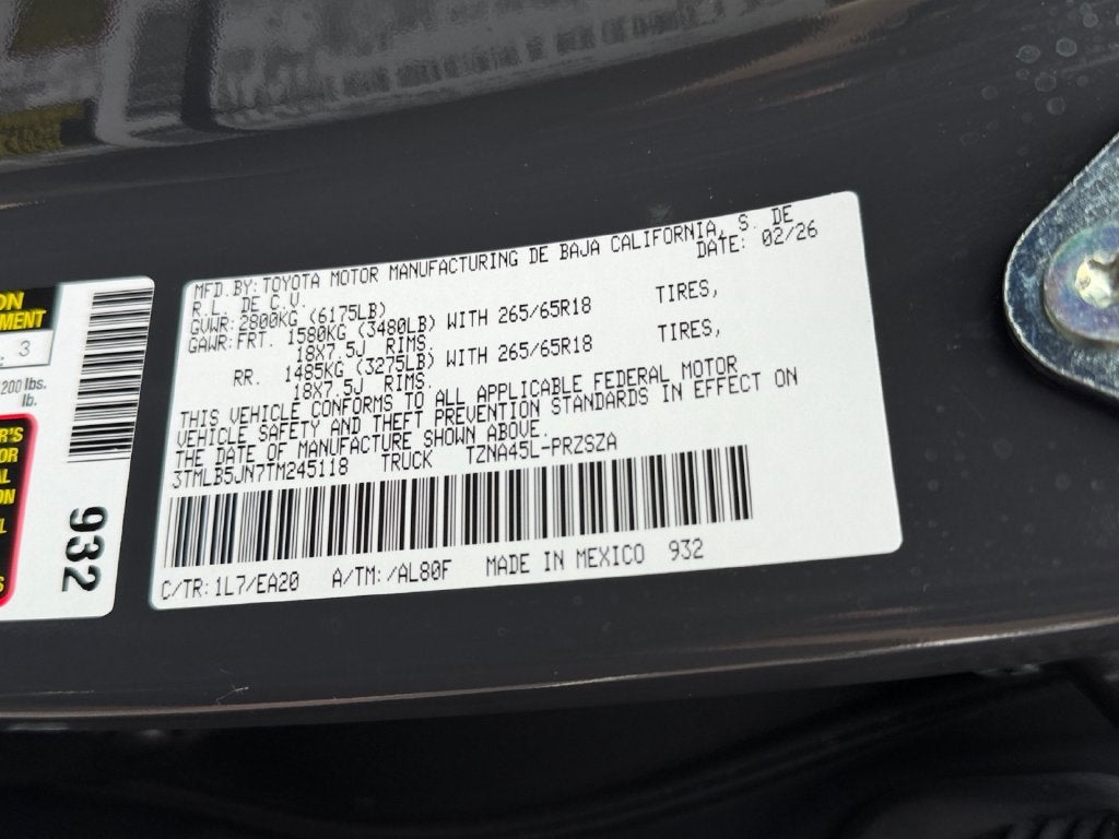 2026 Toyota Tacoma TRD Sport