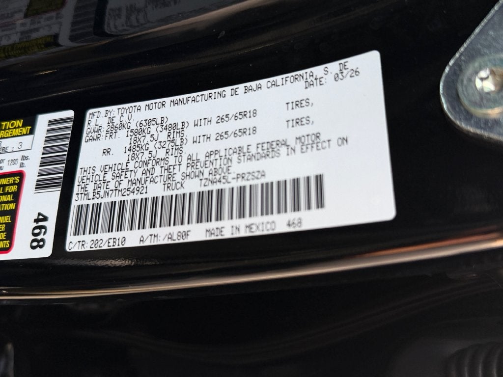 2026 Toyota Tacoma Limited