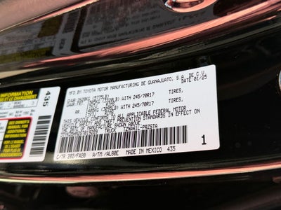 2025 Toyota Tacoma SR