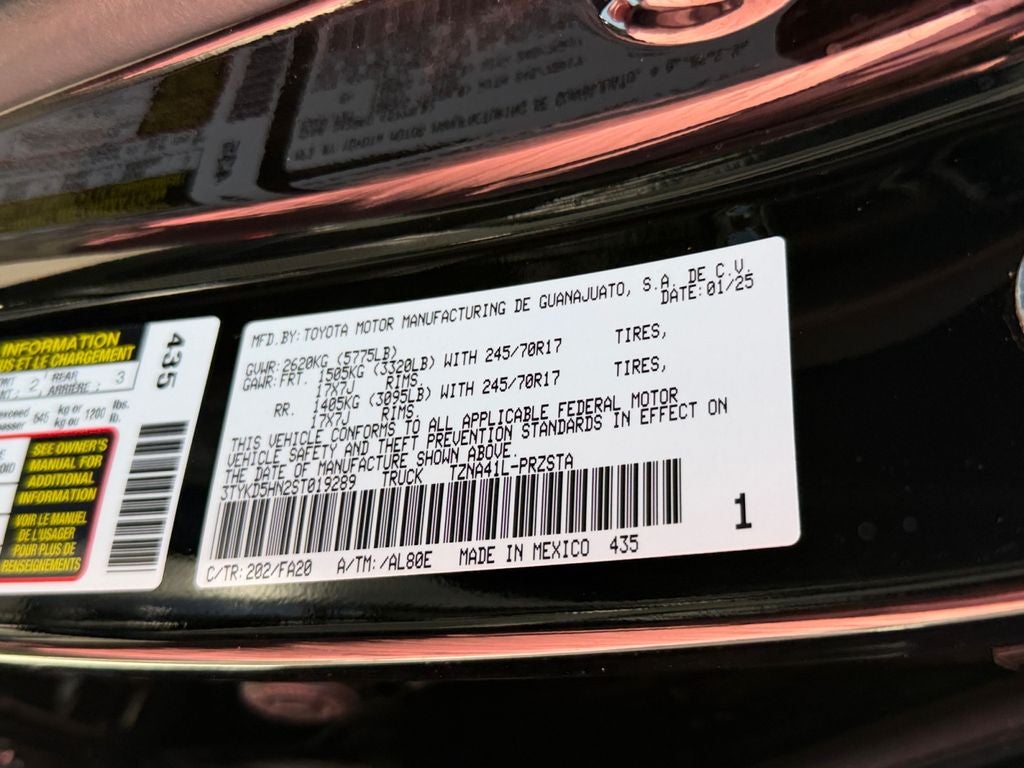 2025 Toyota Tacoma SR
