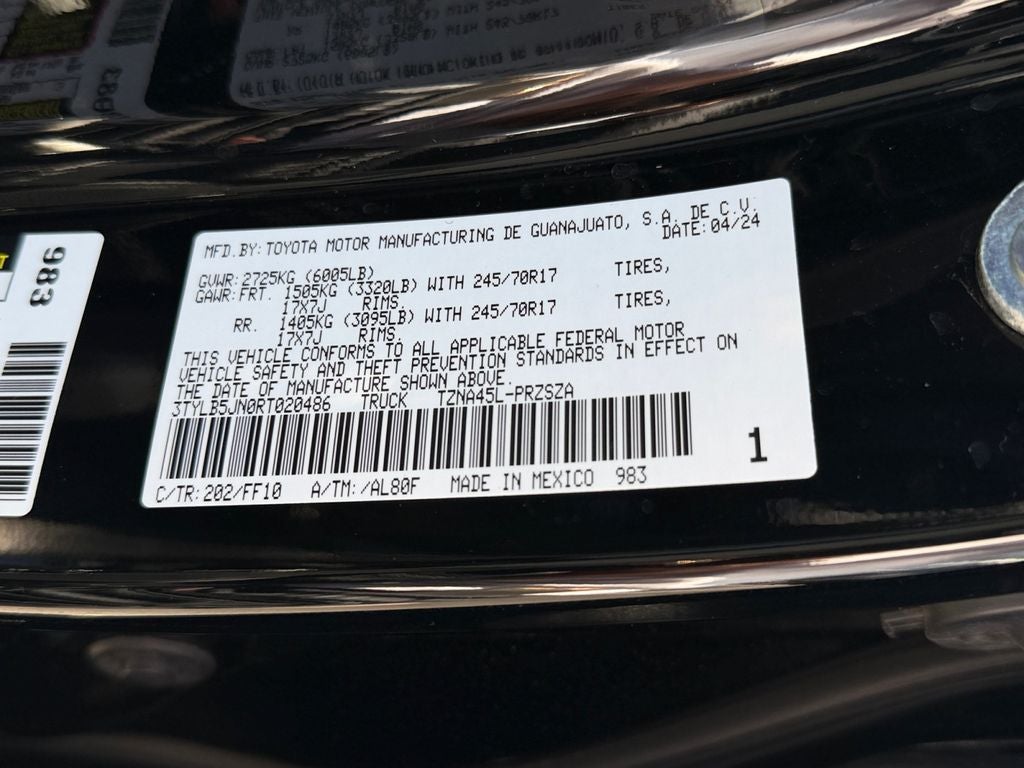 2024 Toyota Tacoma SR5