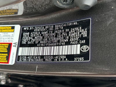 2019 Toyota Avalon XLE
