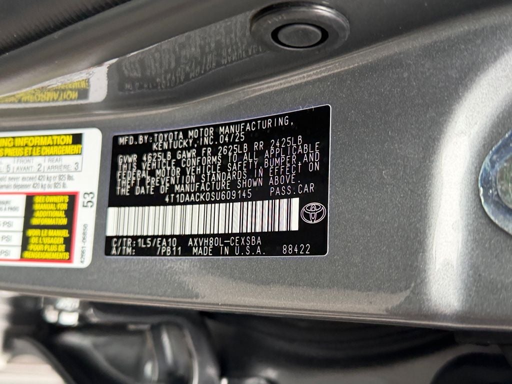 2025 Toyota Camry SE Low Miles