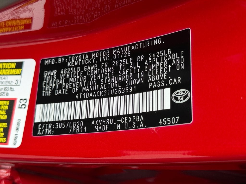 2026 Toyota Camry XSE
