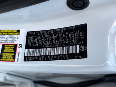 2026 Toyota Camry XSE