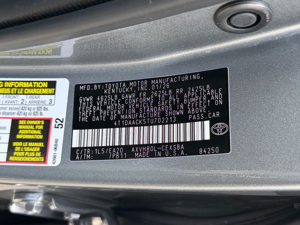 2026 Toyota Camry SE