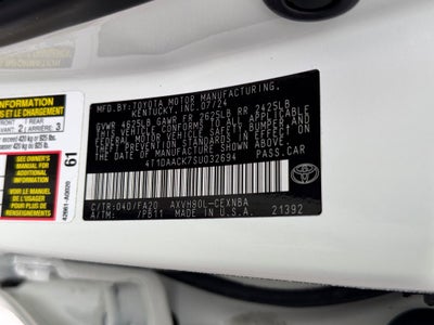 2025 Toyota Camry LE