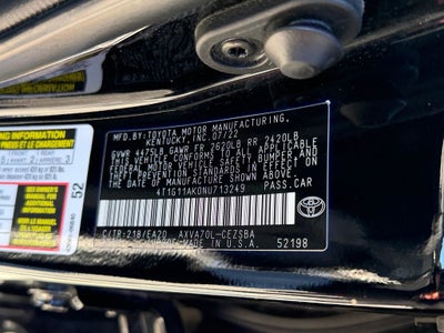 2022 Toyota Camry SE