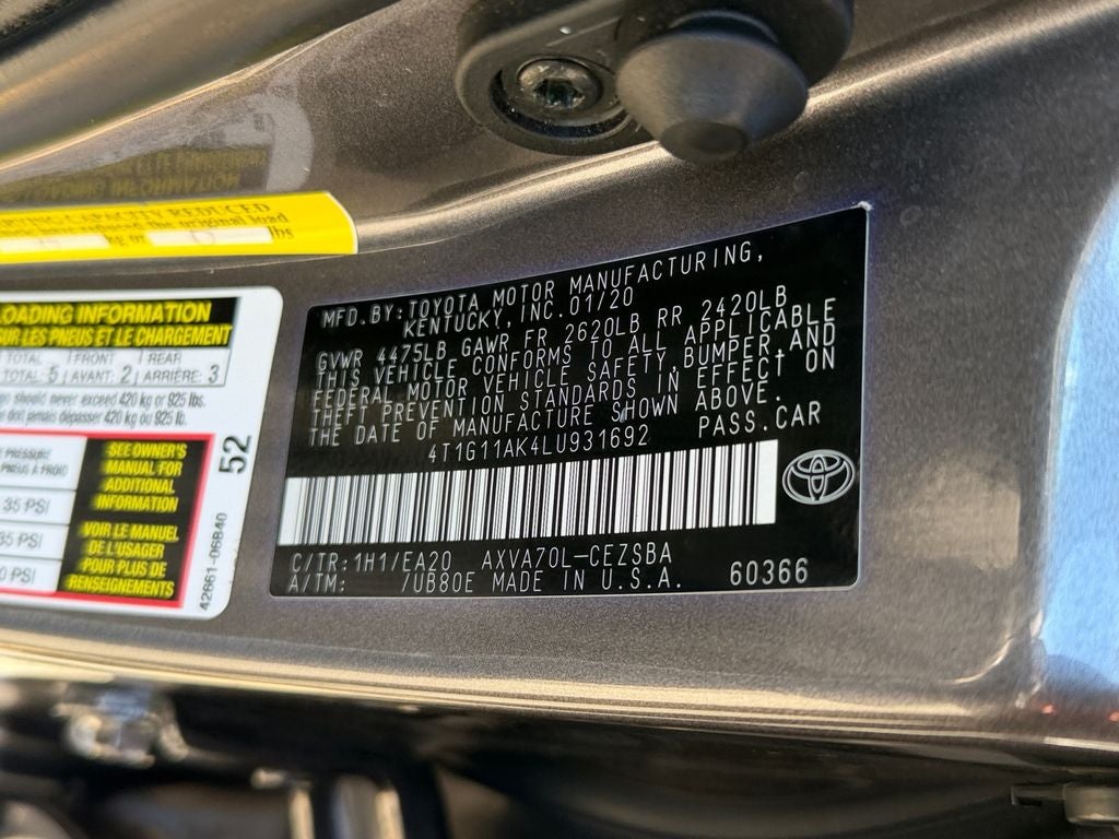 2020 Toyota Camry SE