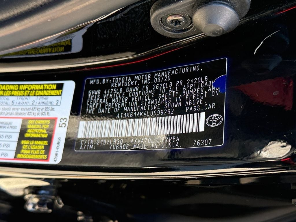 2020 Toyota Camry XSE