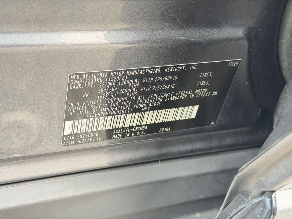 2021 Toyota RAV4 Hybrid XSE