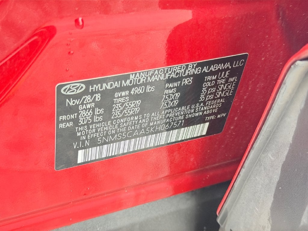 2019 Hyundai Santa Fe Ultimate