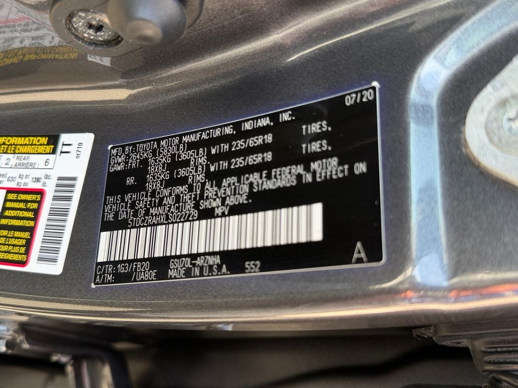 2020 Toyota Highlander L