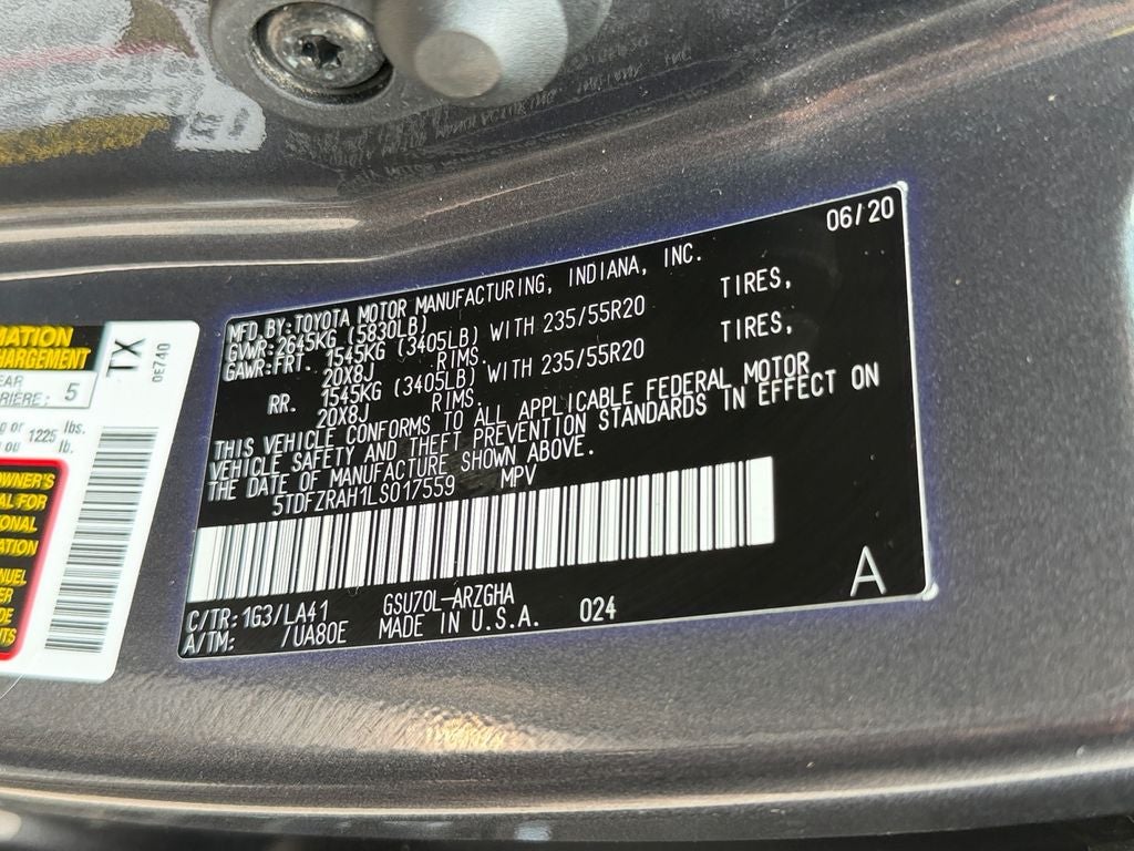 2020 Toyota Highlander Platinum