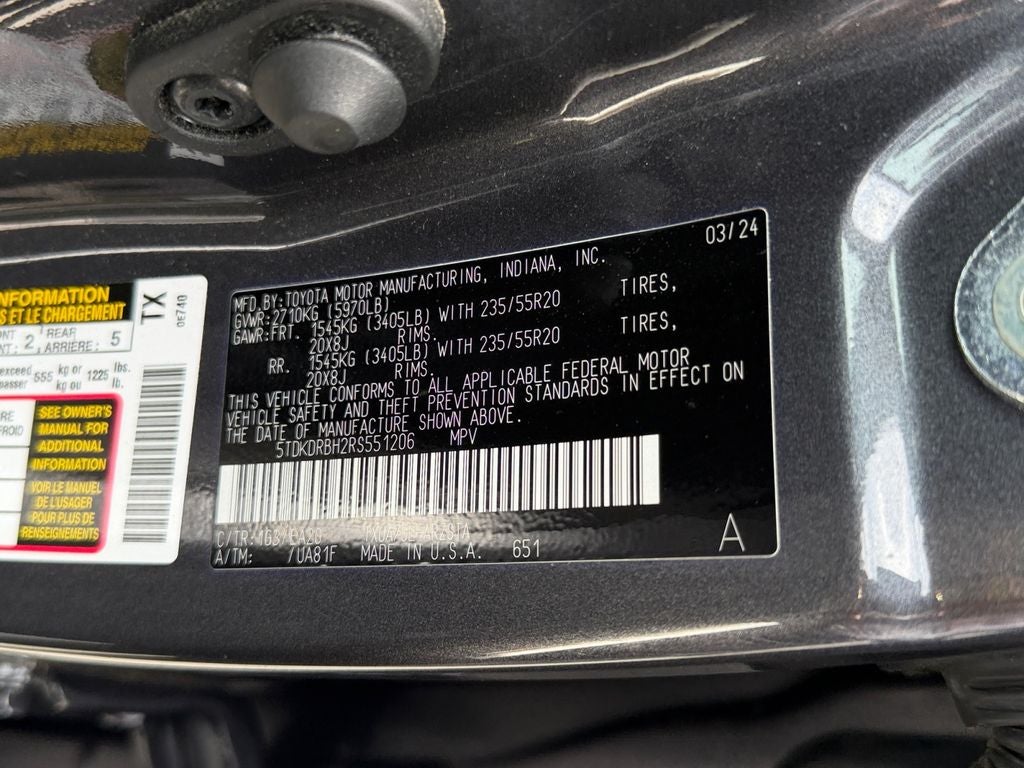 2024 Toyota Highlander XSE