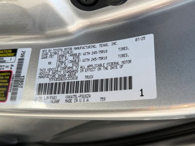 2025 Toyota Tundra SR