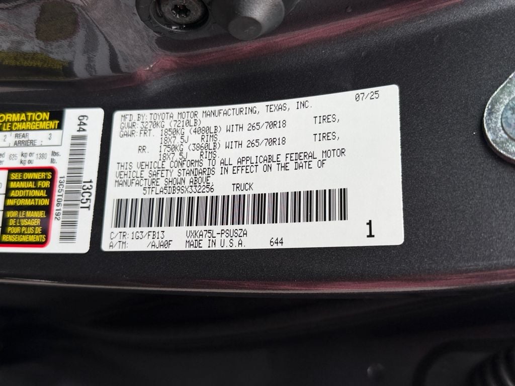 2025 Toyota Tundra SR5