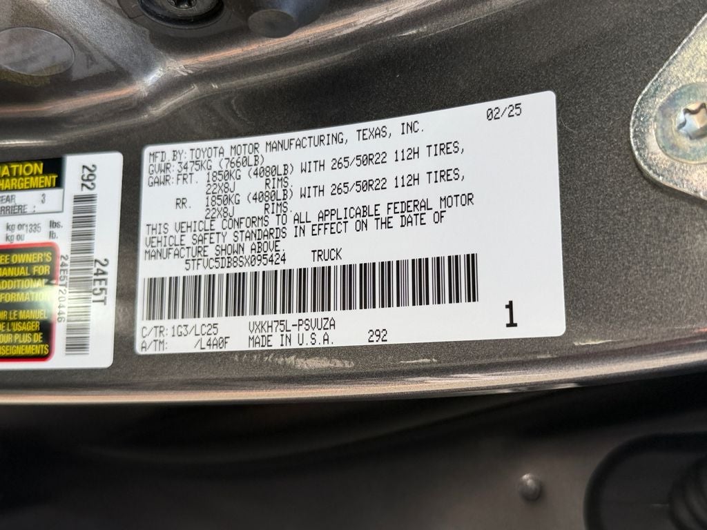 2025 Toyota Tundra Hybrid Capstone