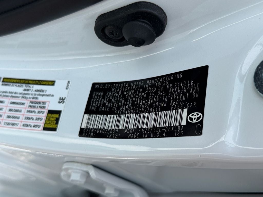 2026 Toyota Corolla LE