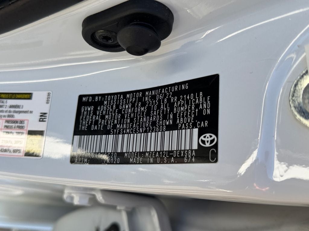 2022 Toyota Corolla SE