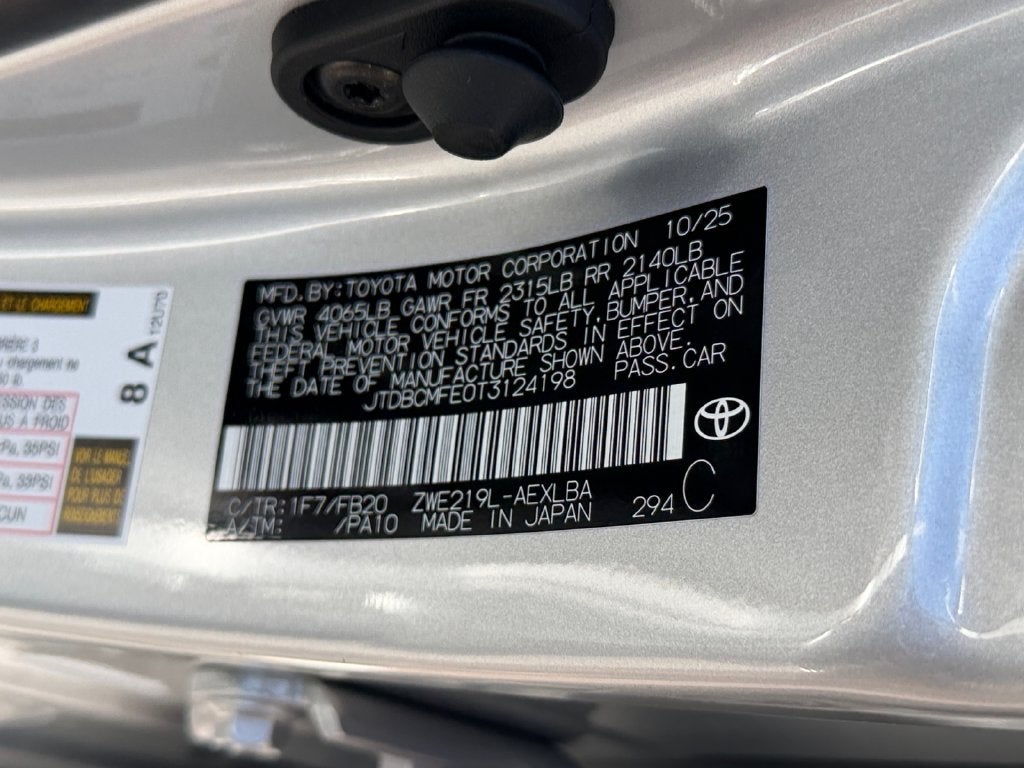 2026 Toyota Corolla Hybrid LE