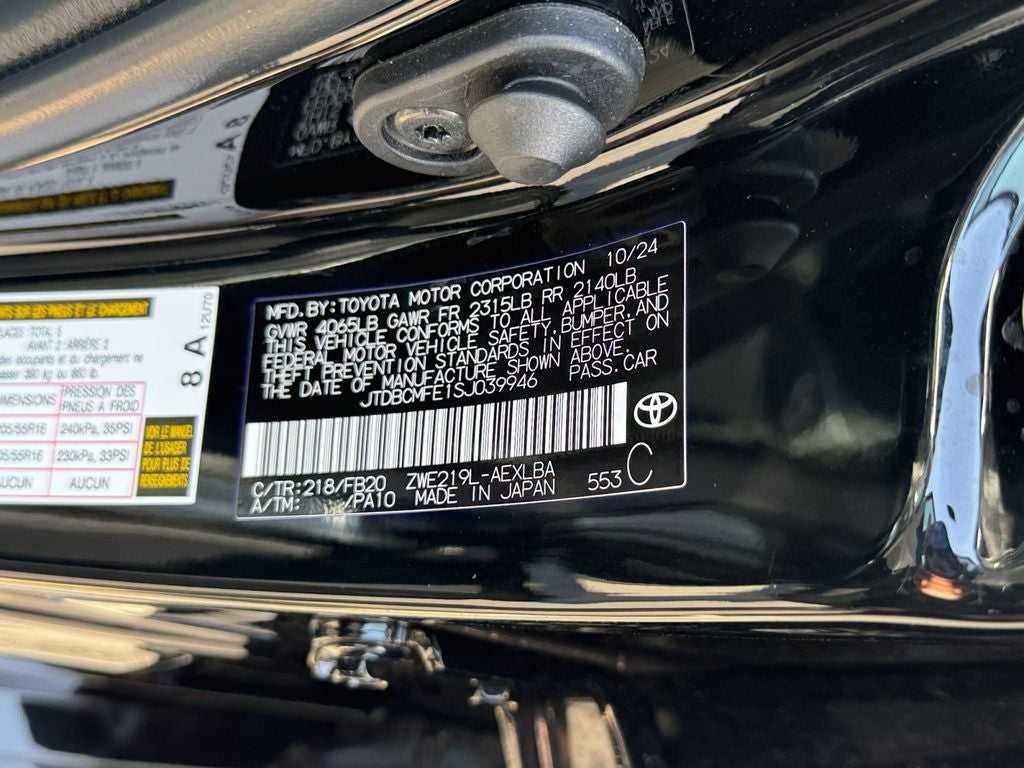 2025 Toyota Corolla Hybrid LE