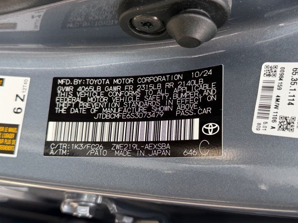 2025 Toyota Corolla Hybrid SE