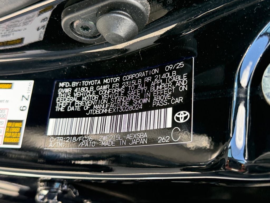 2026 Toyota Corolla Hybrid SE
