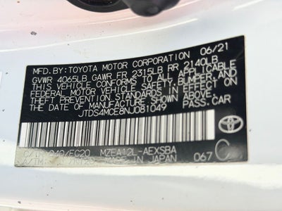 2022 Toyota Corolla SE