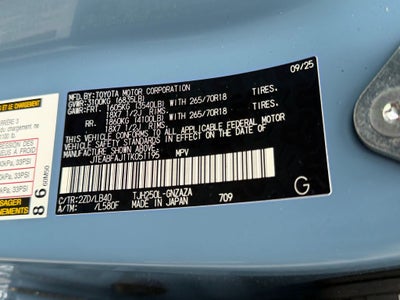 2026 Toyota Land Cruiser Base