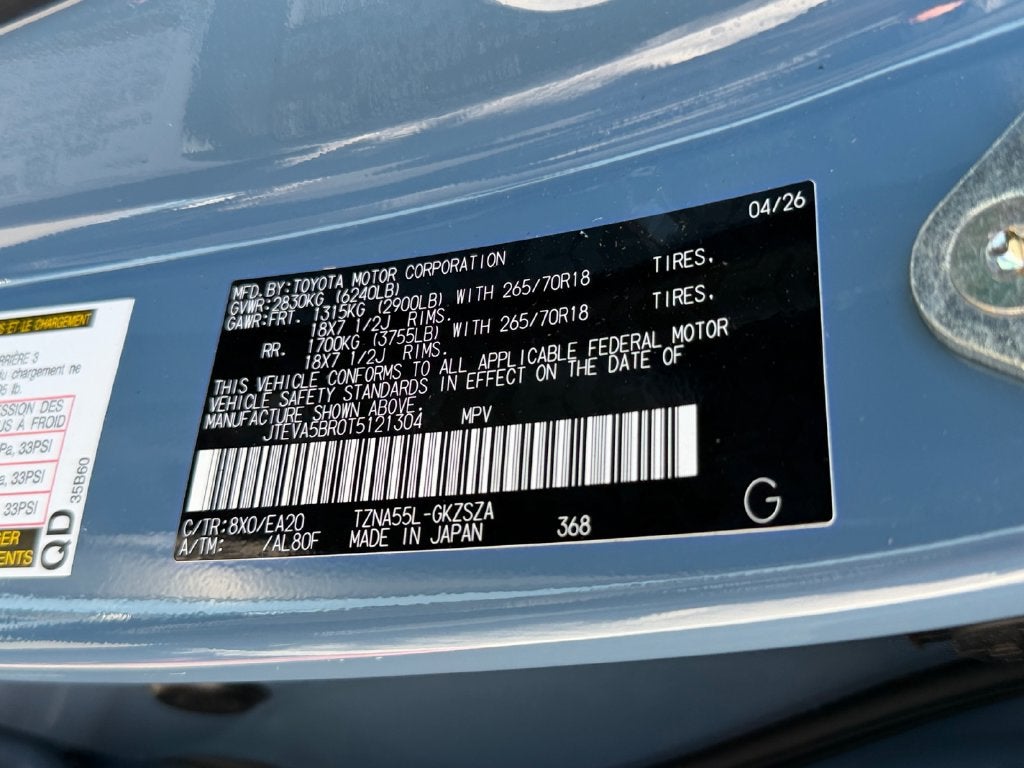 2026 Toyota 4Runner TRD Off-Road Premium