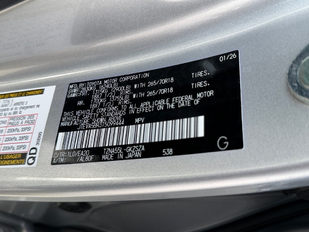 2026 Toyota 4Runner TRD Off-Road Premium