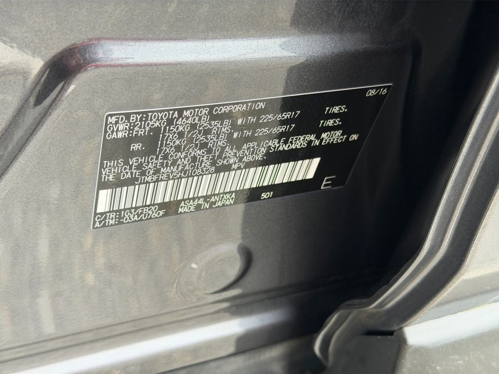 2017 Toyota RAV4 LE