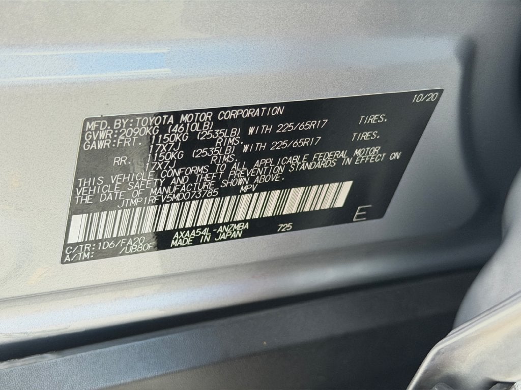 2021 Toyota RAV4 XLE