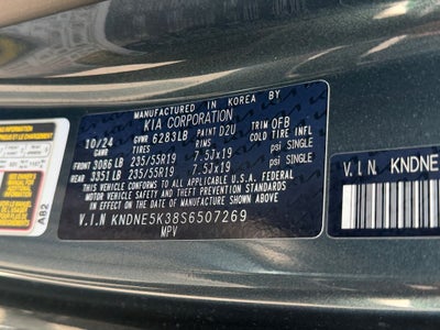2025 Kia Carnival SX Prestige