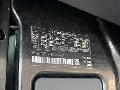 2024 Mercedes-Benz Sprinter 2500 Passenger 170 WB High Roof
