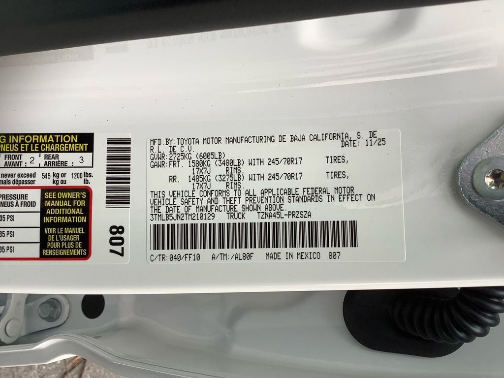 2026 Toyota Tacoma SR5