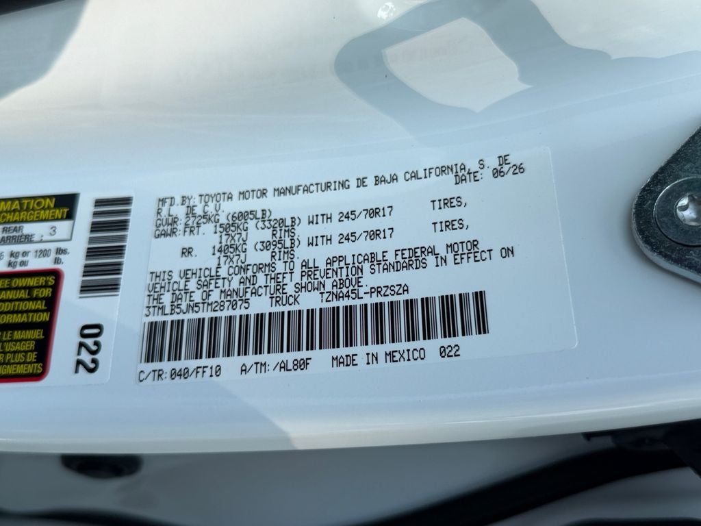 2026 Toyota Tacoma SR5