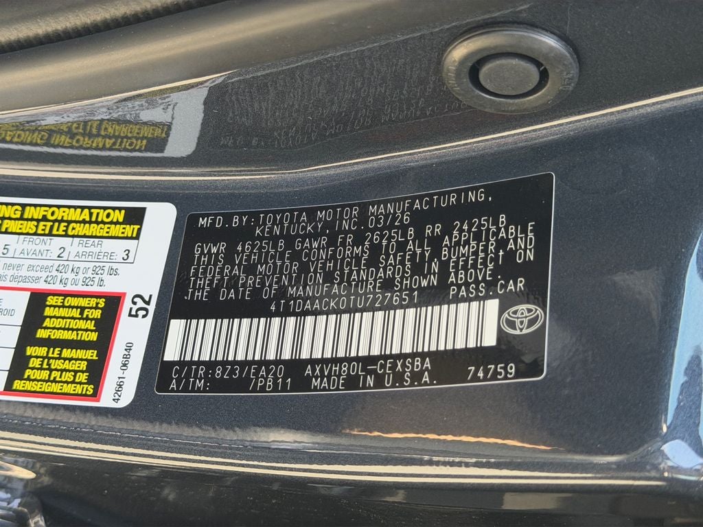 2026 Toyota Camry SE