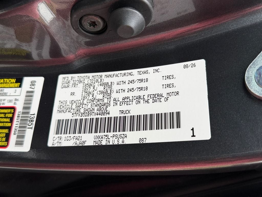 2026 Toyota Tundra SR